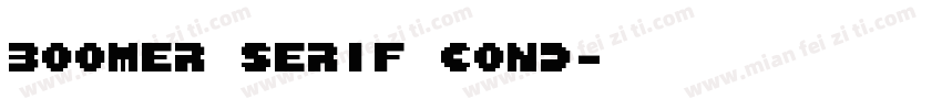 Boomer Serif Cond字体转换